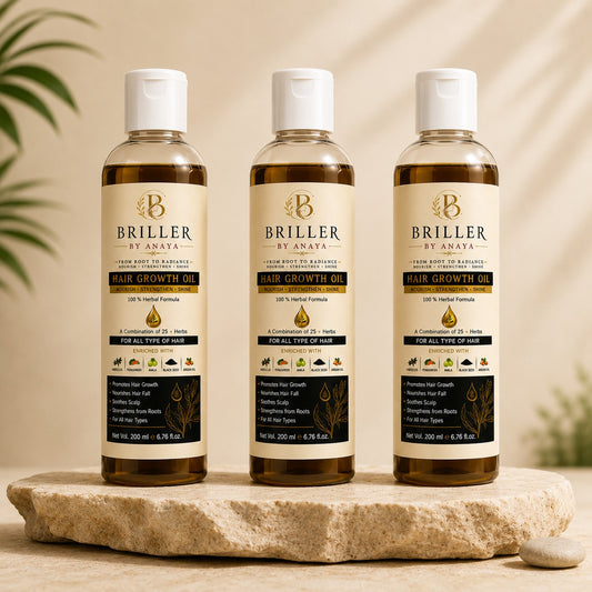 3x Briller Herbal Hair Growth Oil 200ml