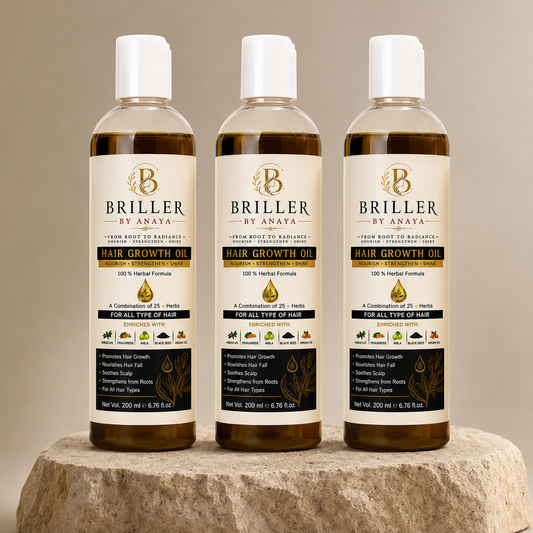 3x Briller Herbal Hair Growth Oil 200ml
