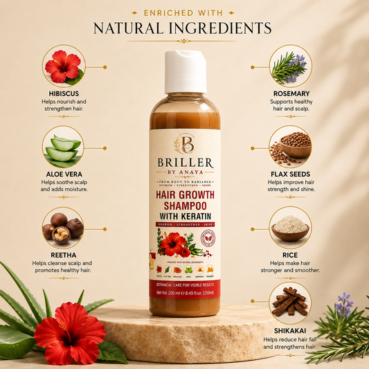 Briller by Anaya hair growth shampoo with Keratin 250 ml