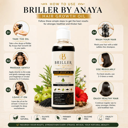 Briller Herbal Hair Oil Stronger Roots, Healthier Hair